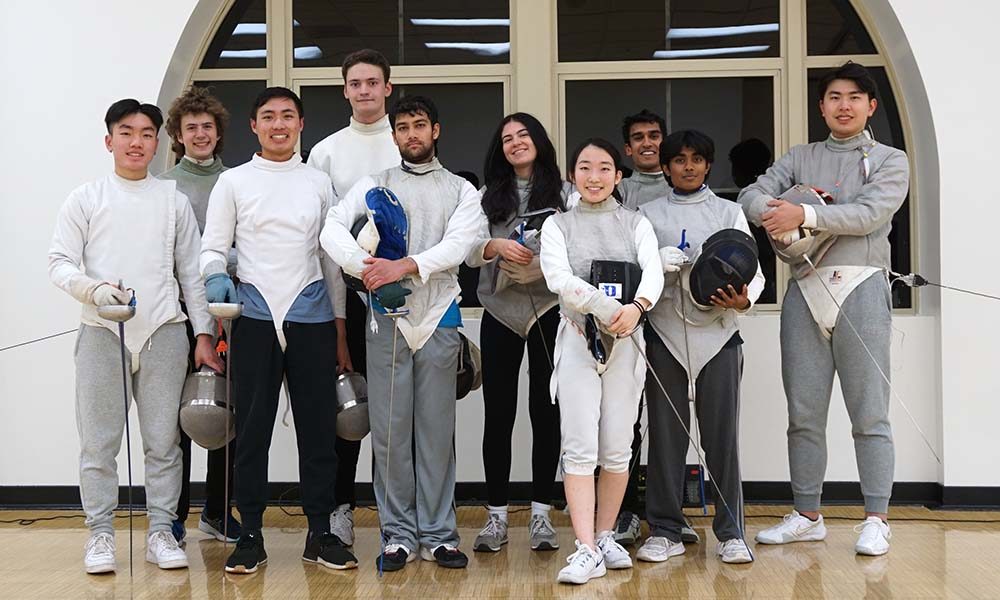 Members of the UCLA fencing club, February 6, 2023.
